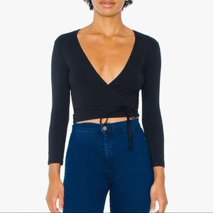 American Apparel Wrap Top Size Medium